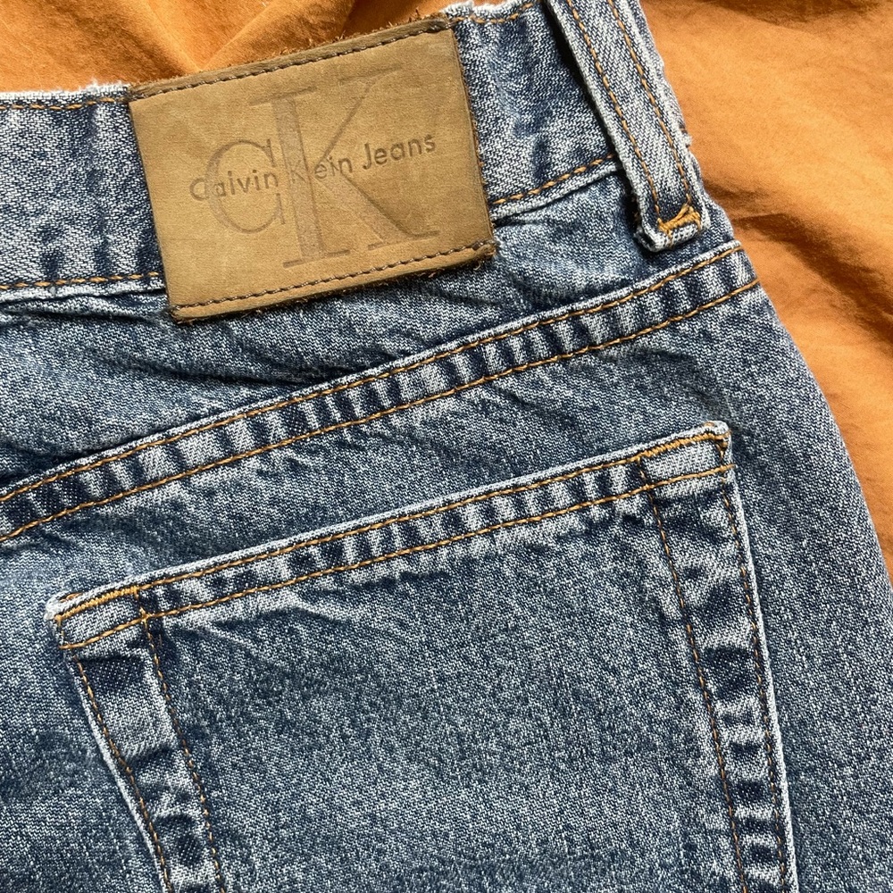 Vintage Calvin Klein jean mini skirt